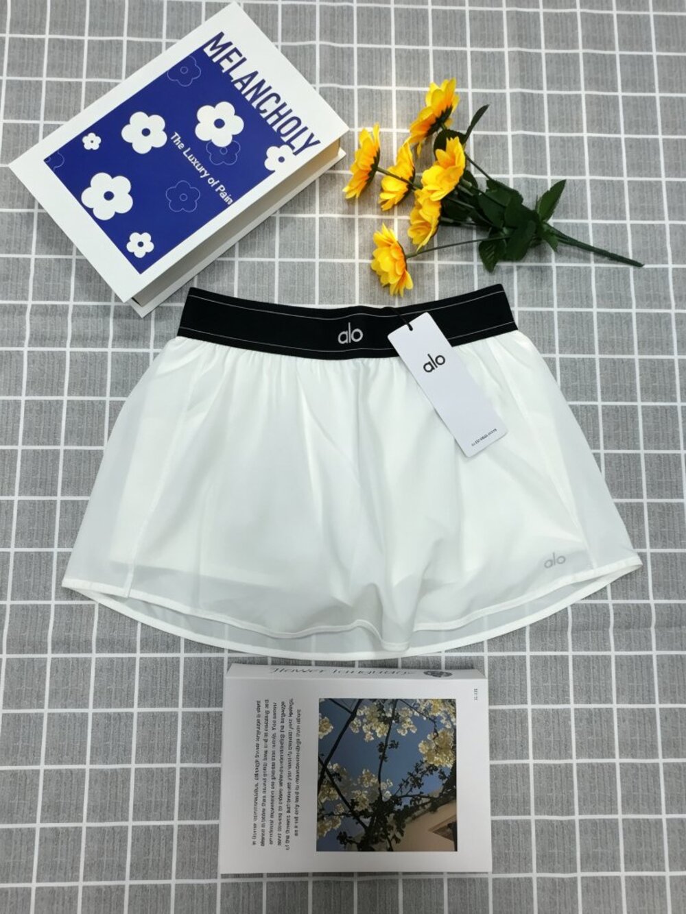 🦢ALO Yoga Brand New☀️White Match Point Tennis Skirt - Picture 2 of 9